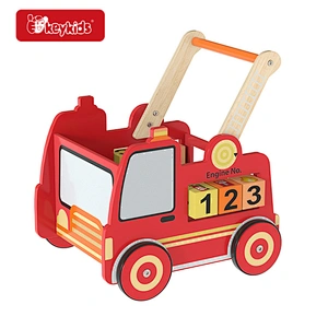 2-In-1 Truck Wooden Baby Push Walker for 1-3 Years Old W16E223B