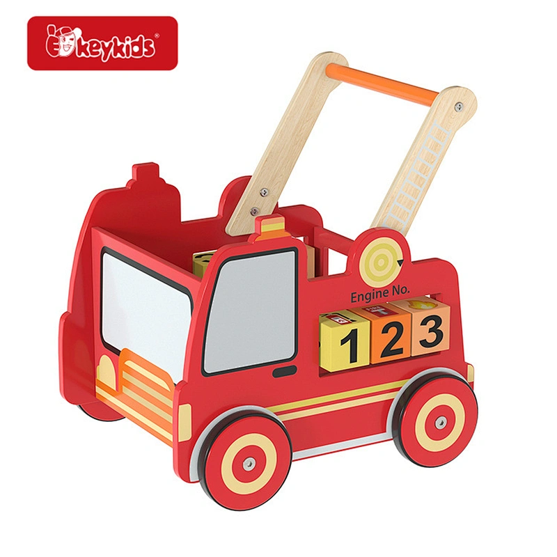 2-In-1 Truck Wooden Baby Push Walker for 1-3 Years Old W16E223B