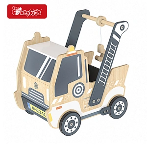 2-In-1 Truck Wooden Baby Push Walker for 1-3 Years Old W16E223B