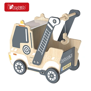 2-In-1 Truck Wooden Baby Push Walker for 1-3 Years Old W16E223B