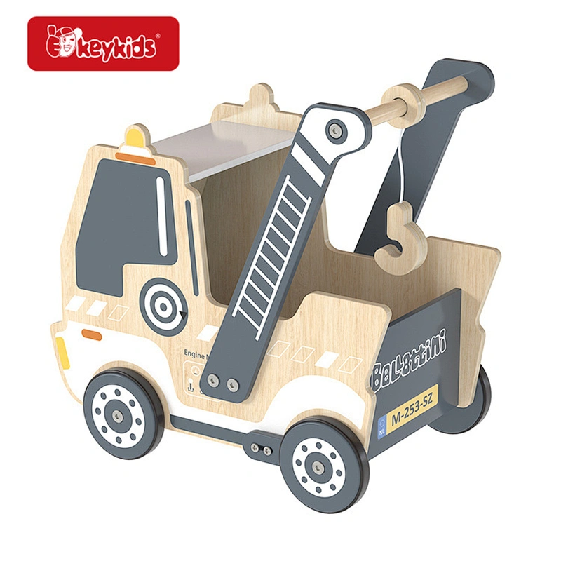 2-In-1 Truck Wooden Baby Push Walker for 1-3 Years Old W16E223B