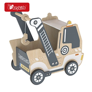 2-In-1 Truck Wooden Baby Push Walker for 1-3 Years Old W16E223B